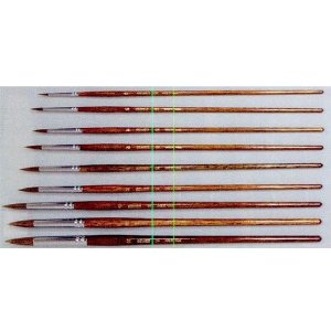 KUMANO　油絵筆　OX　オックス毛　ラウンド　No.0　