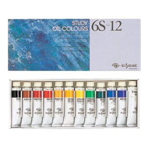 クサカベ　油絵の具セット　6S-12色セット