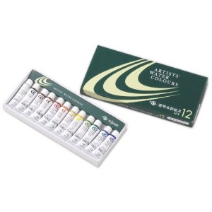 クサカベ　専門家用透明水彩絵具　12色セット　5ml