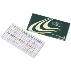 クサカベ　専門家用透明水彩絵具　36色セット　5ml