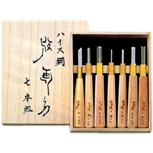 道印版画刀　ハイス鋼　7本組