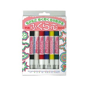 マービー　ふくらむえのぐ　6色Aセット　基本色・6色