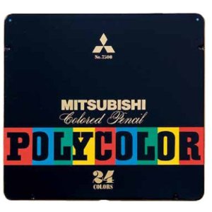 三菱　色鉛筆　ポリカラー　No.7500　24色セット