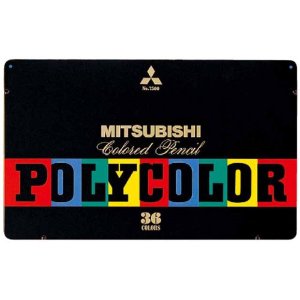 三菱　色鉛筆　ポリカラー　No.7500　36色セット
