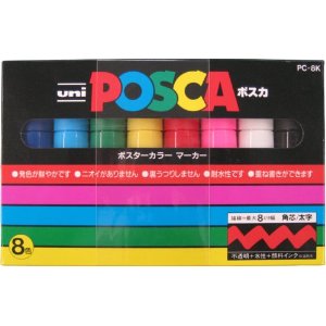 三菱　ポスカ　太字　8色セット