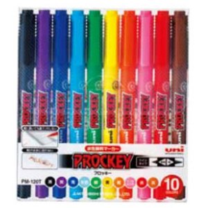 三菱　プロッキー　細・極細　10色セット