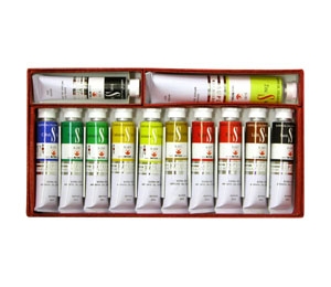 マツダ　スーパー油絵具　S-3　12色セット　20ml