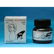ニッカー　コミックインク　耐水性ブラック　40ml