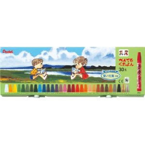 ぺんてる　くれよん　30色セット