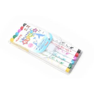 ぺんてる　洗たくでキレイ　カラーペン　6色セット