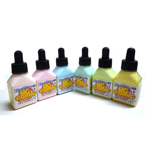 ターナー　AGコミック　パステル6色セット　20ml