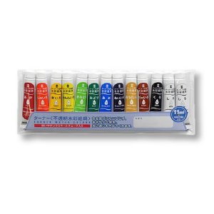 ターナー　不透明水彩絵の具　12色13本セット　11ml