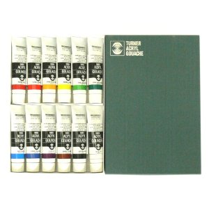 ターナー　アクリルガッシュ　12色セット　40ml