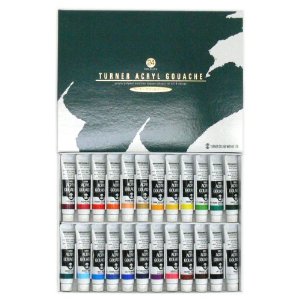 ターナー　アクリルガッシュ　24色セット　11ml