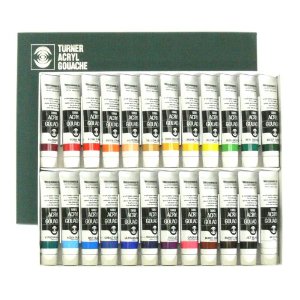 ターナー　アクリルガッシュ　24色セット　20ml