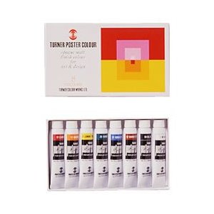 ターナー　ポスターカラー　8色セット　11ml