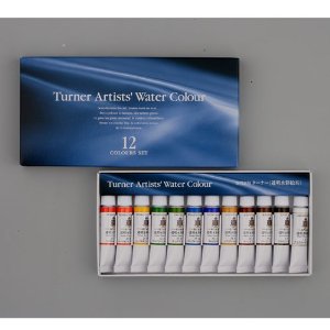 ターナー　専門家用透明水彩絵具　12色セット　5ml
