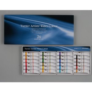 ターナー　専門家用透明水彩絵具　24色セット　5ml