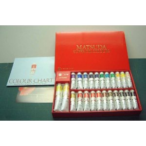 マツダ　スーパー油絵具　S-1　24色セット　20ml